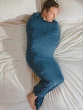 Hug Sleep Adult Sleep Pod Sack W/ Hood Size Small Turquiose/Teal Blue Unisex
